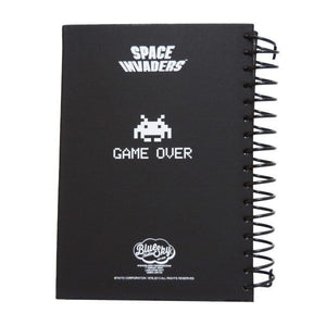 Space Invaders Retro Stationary Collection - Wiro Notebook & Two Pen Set - Clubit.co.uk