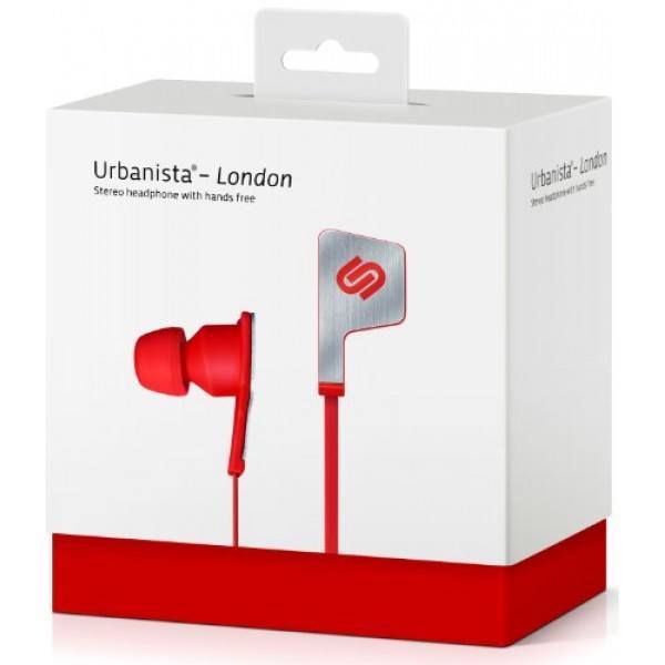 Urbanista London In-Ear Headphones - Red - Clubit.co.uk